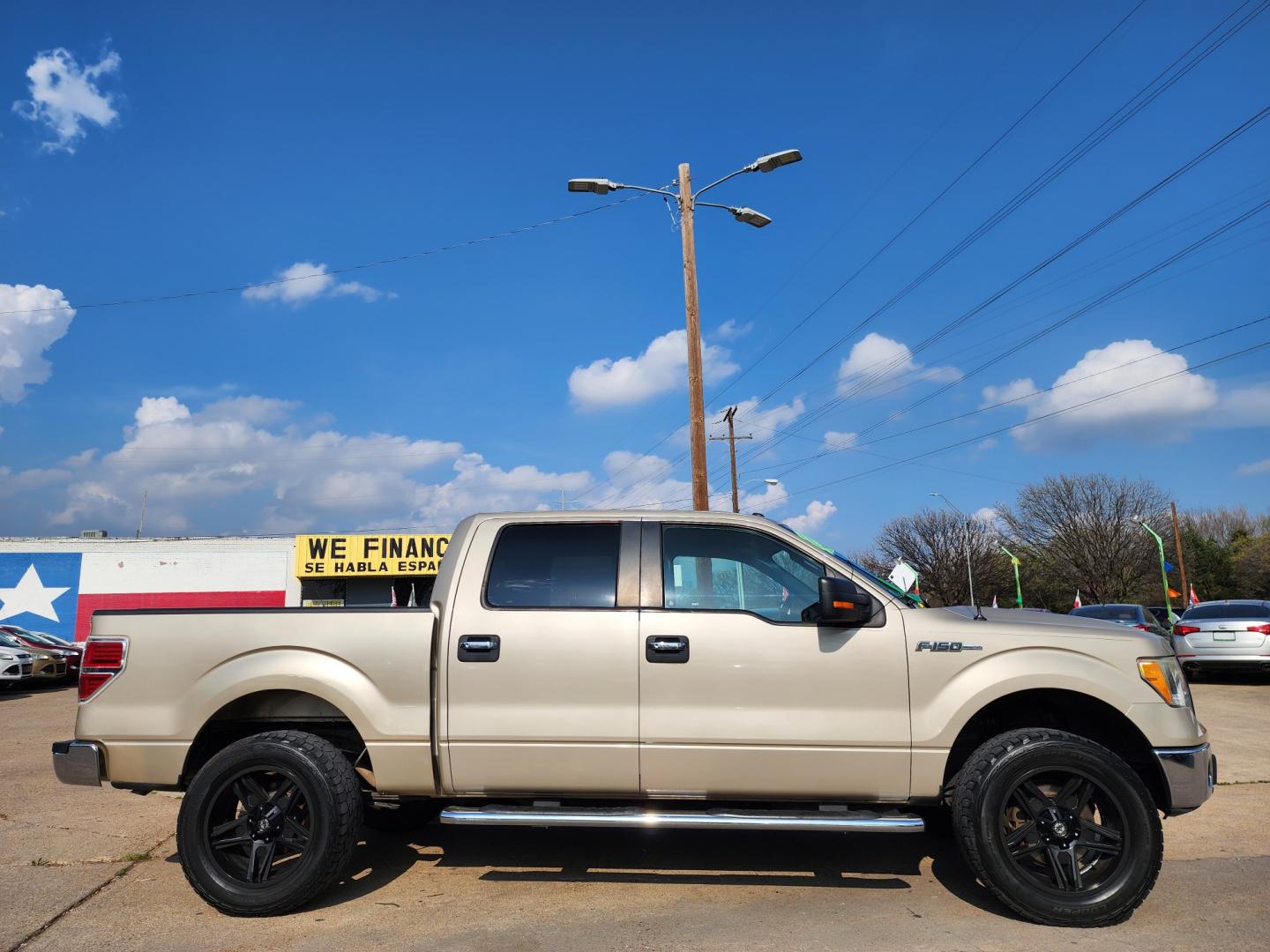 2010 GOLD Ford F-150 XLT (1FTEW1C81AF) , AUTO transmission, located at 2660 S.Garland Avenue, Garland, TX, 75041, (469) 298-3118, 32.885551, -96.655602 - Photo#2